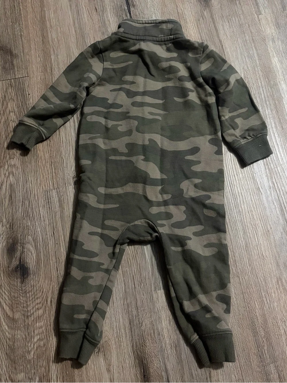 Carter’s - Camo Zip-Front One-Piece Outfit - Size 12 Months